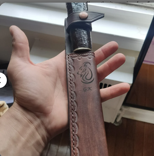 Funda de cuero hecha a mano con clip para cinturón para navaja suiza Champ