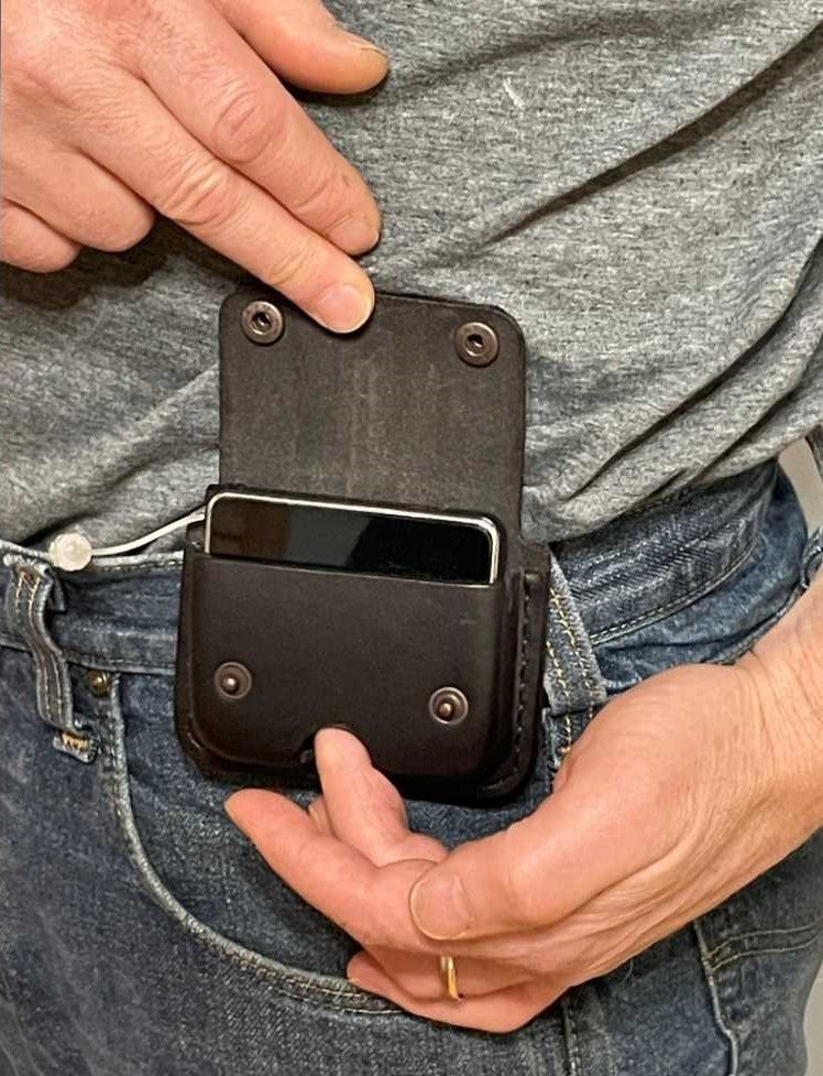 Estuche de cuero con clip para cinturón para bomba de insulina Dana-i y DANA IIS
