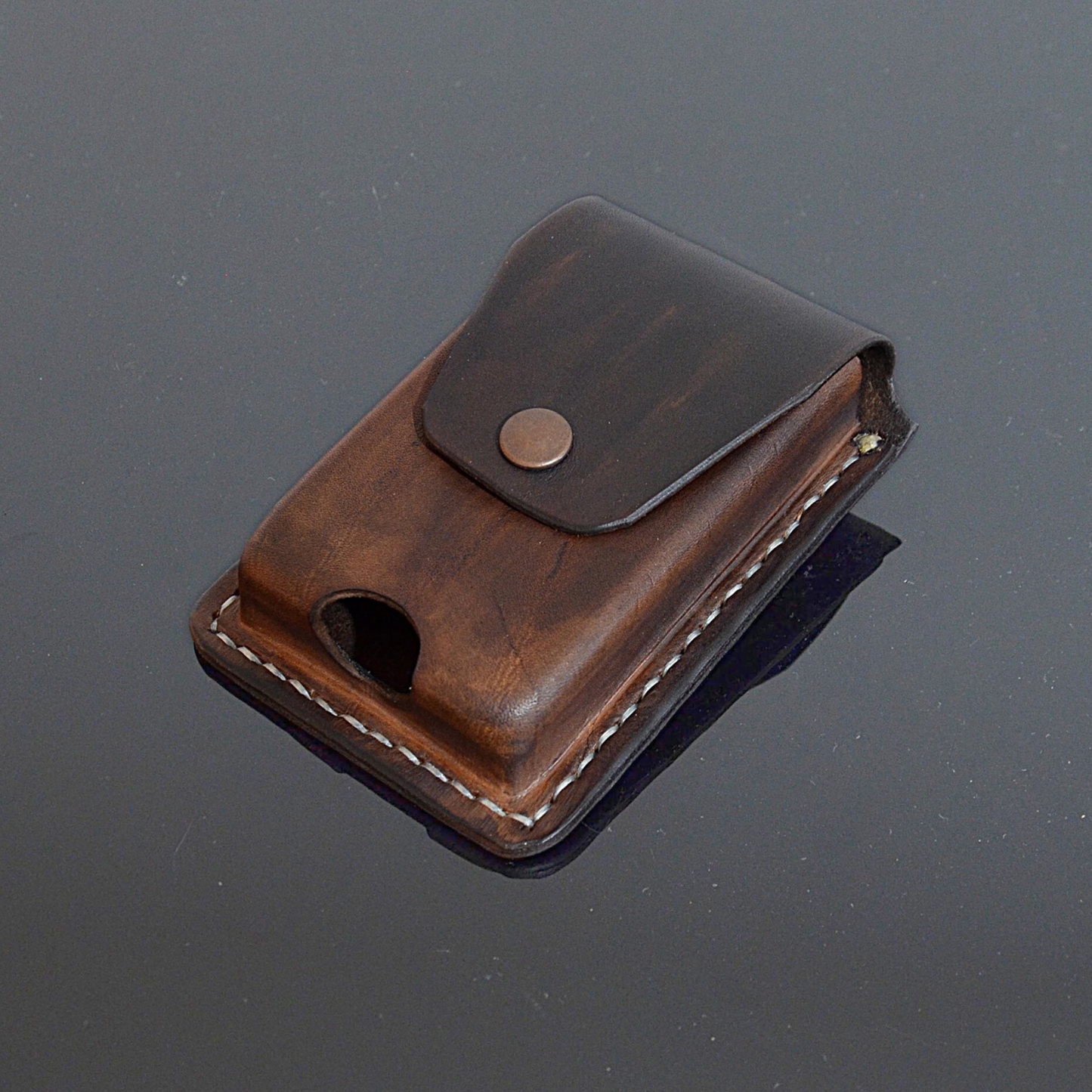 Estuche de cuero genuino para cinturón con monitor de glucosa para Freestyle Libre 2, 3, Dexcom G6, G7, Accu-Check y Auvi Q
