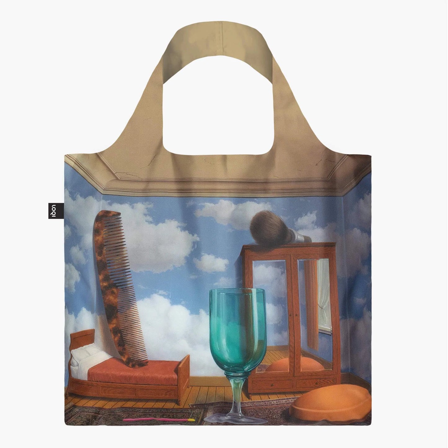 Sac fourre-tout pliable LOQI « René Magritte Personal Values »