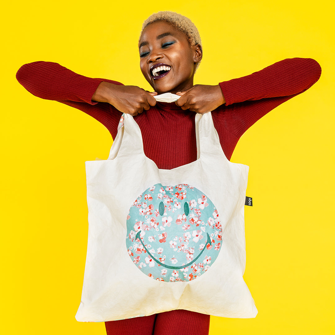 Blossom Recycled Smiley Bag