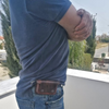 custom leather belt pouch