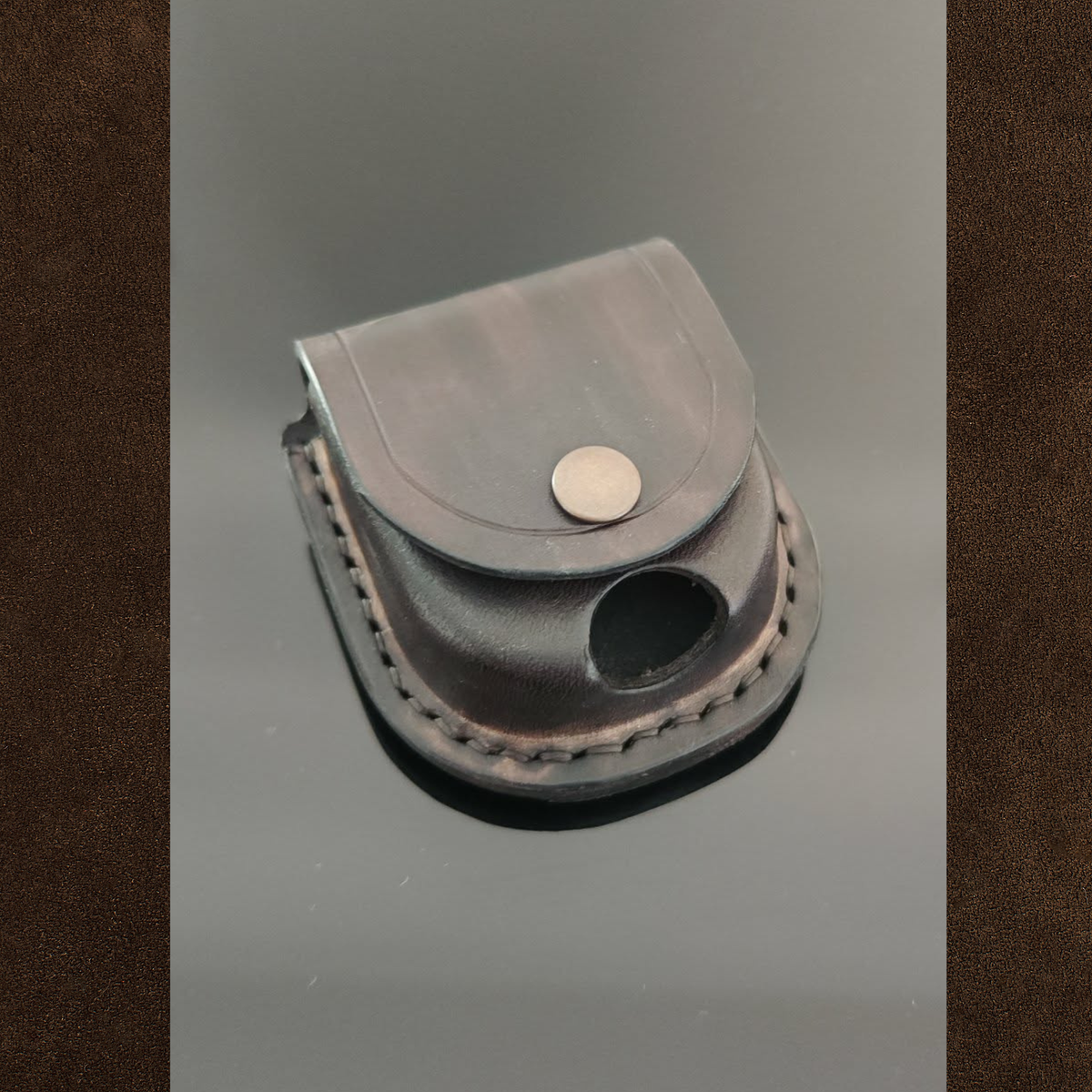 Full Grain Leather Insulin Pump Belt Case Pouch Holder for Twiist