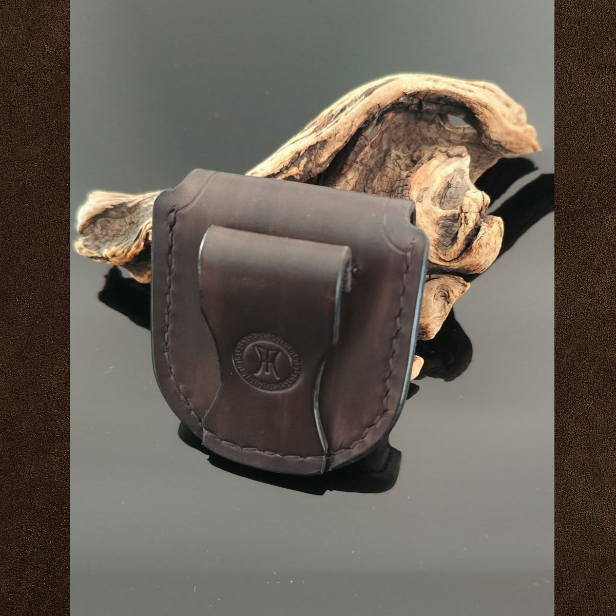 Full Grain Leather Insulin Pump Belt Case Pouch Holder for Twiist