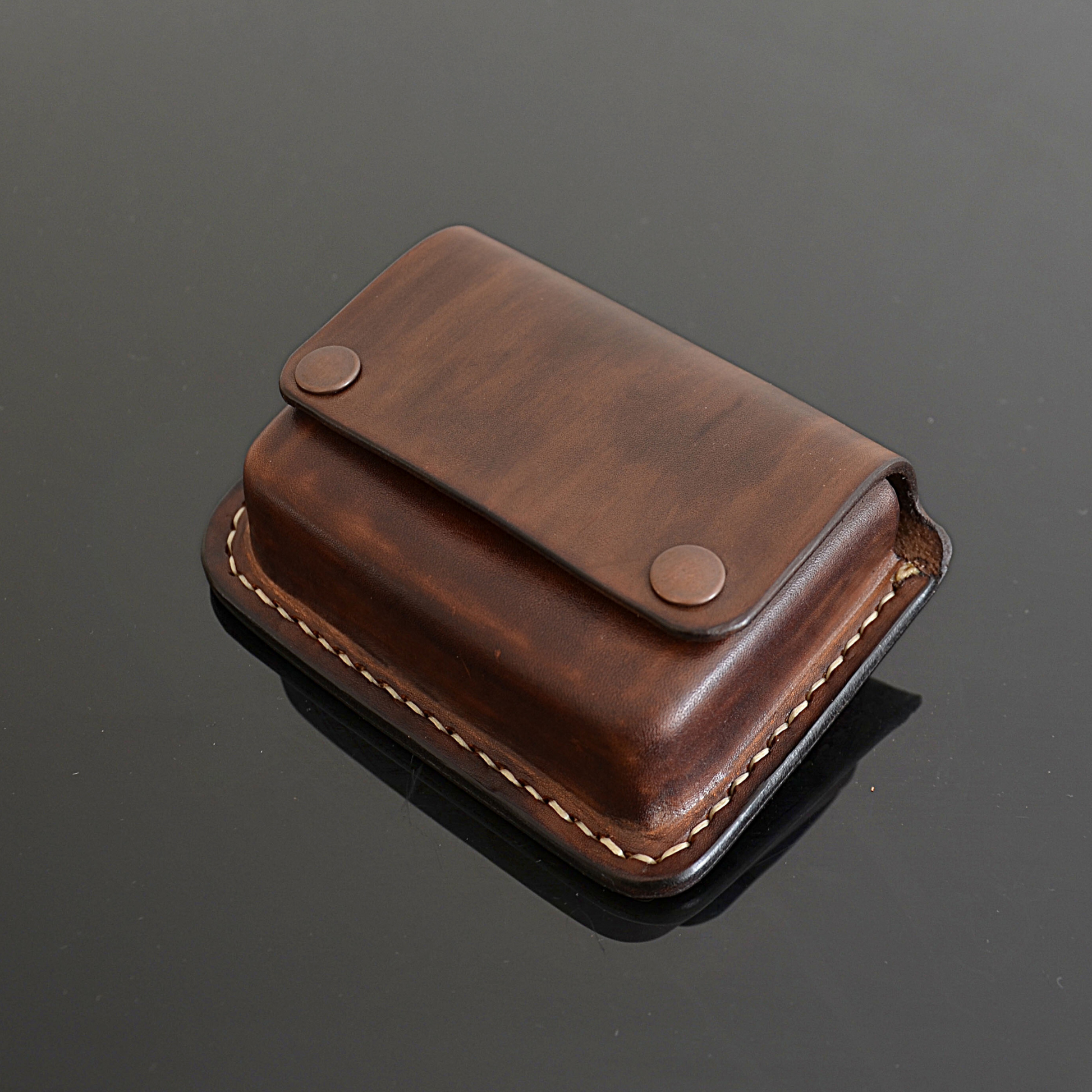 Bolsa de cinturón de cuero genuino para Bushcraft EDC