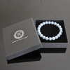 100% Natural Blue Angelite 10mm Beaded Healing Gemstone Bracelet