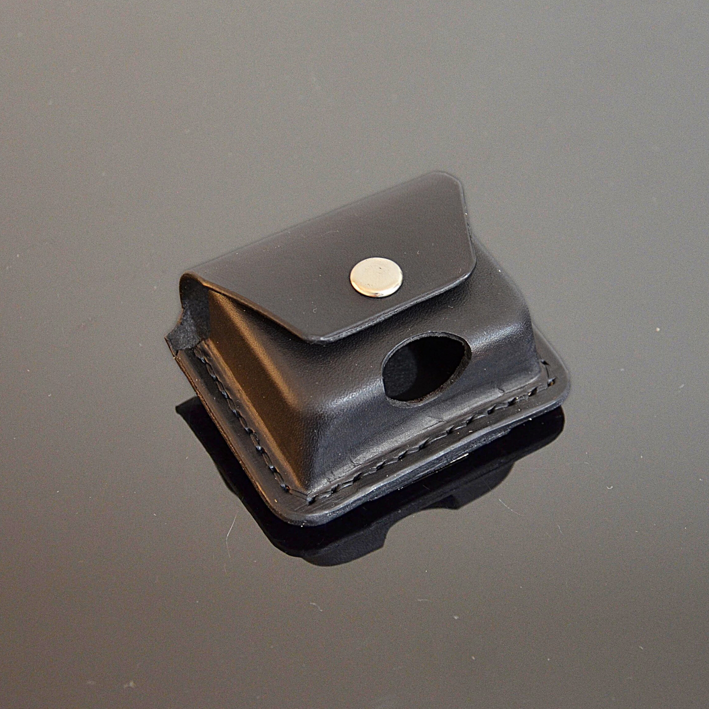 Étui de ceinture pour clé de voiture personnalisé en cuir véritable