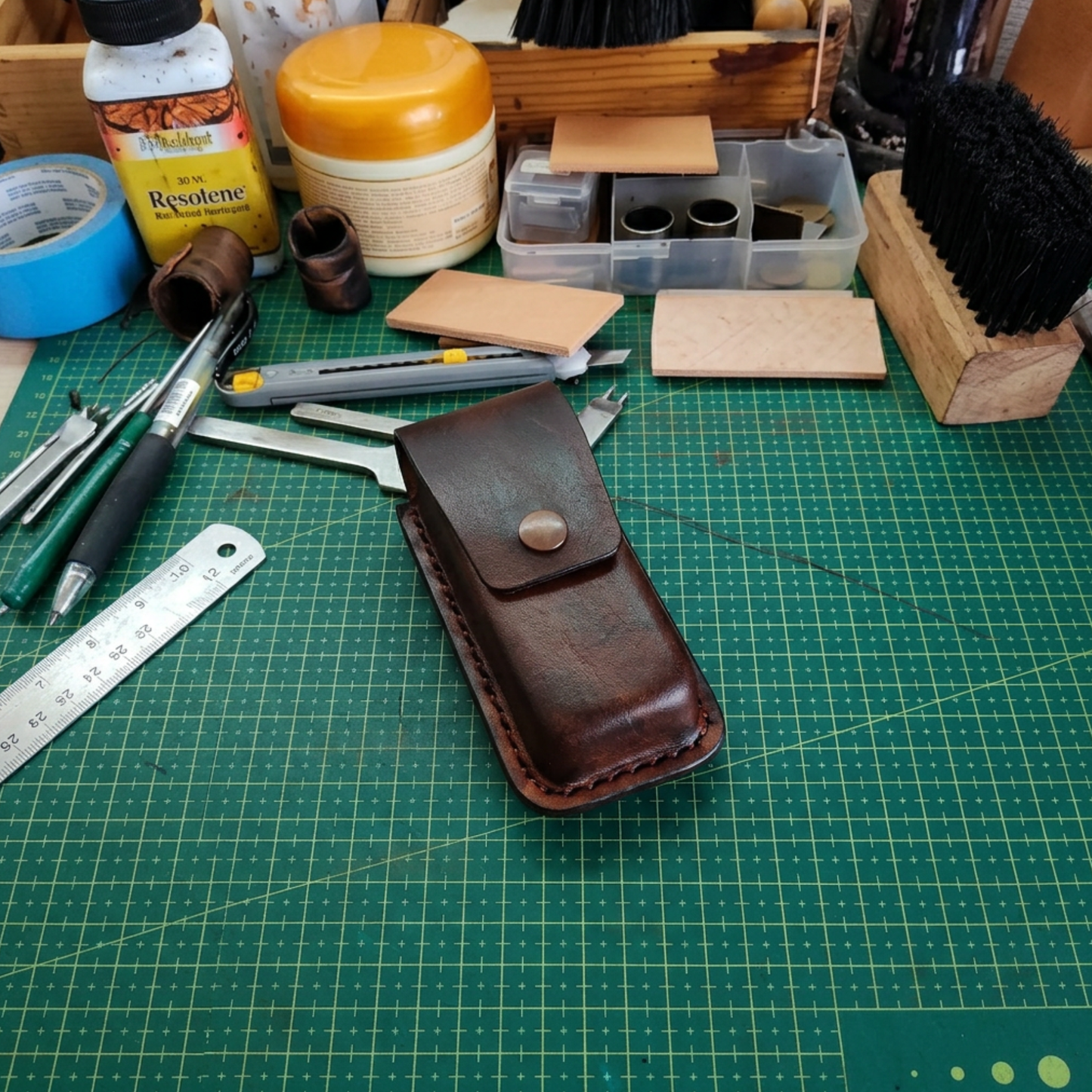 Étui en cuir véritable pour pompe à insuline iLet Bionic Pancreas