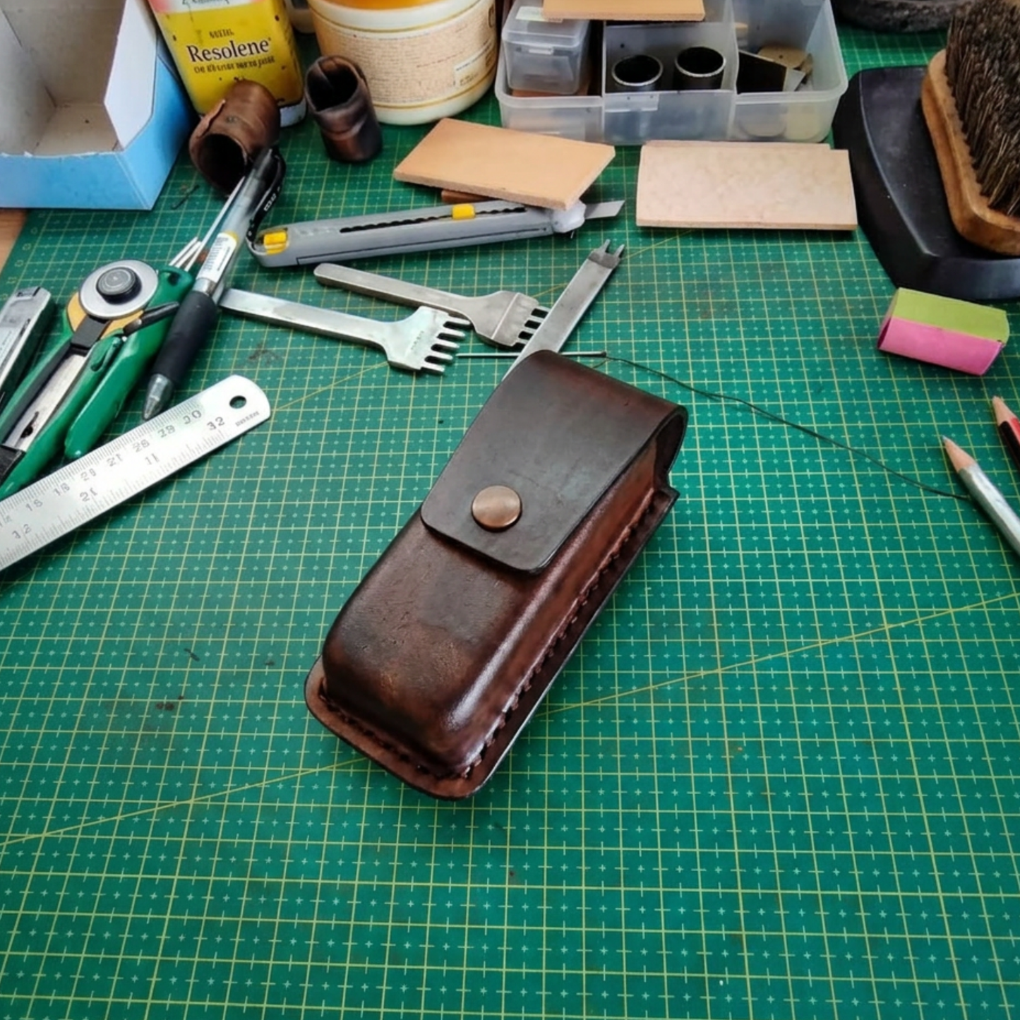 Étui en cuir véritable pour pompe à insuline iLet Bionic Pancreas