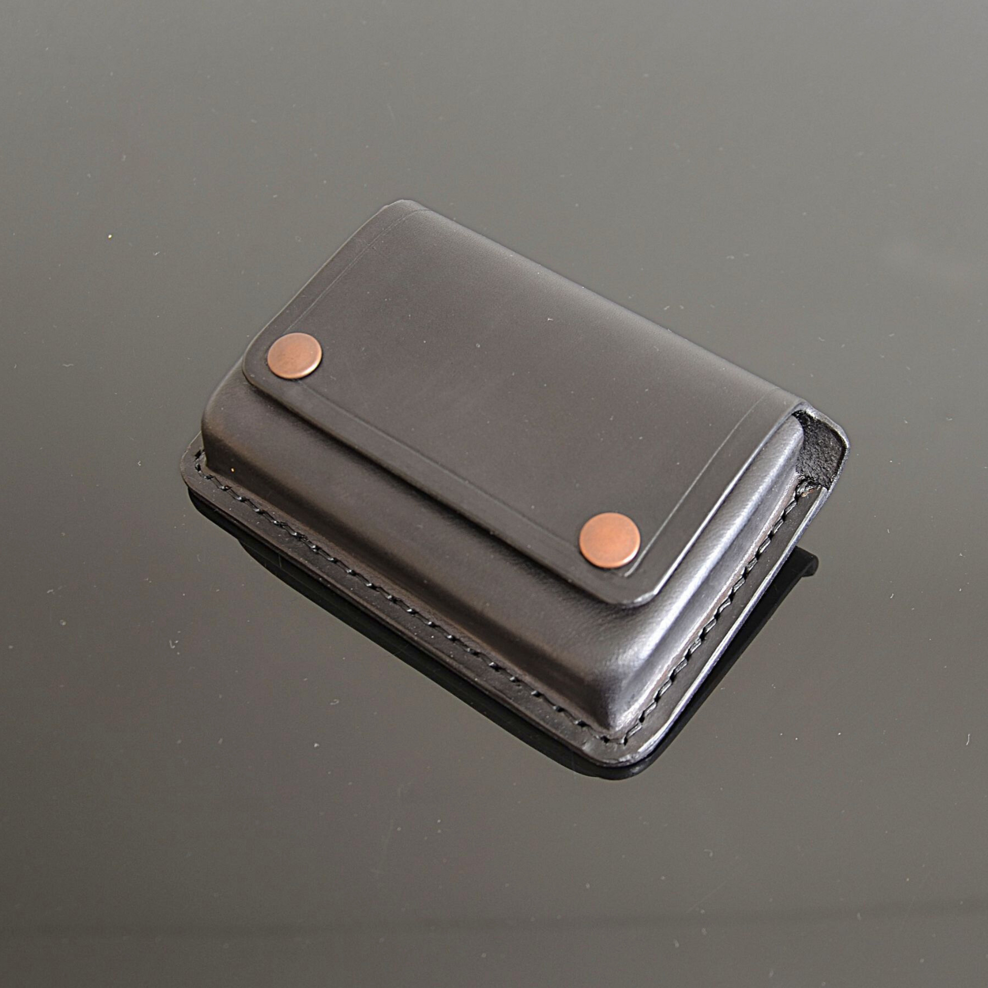Petite pochette de ceinture en cuir boîtier Double Vape étui - France Petite pochette de ceinture en cuir boîtier Double Vape étui - France