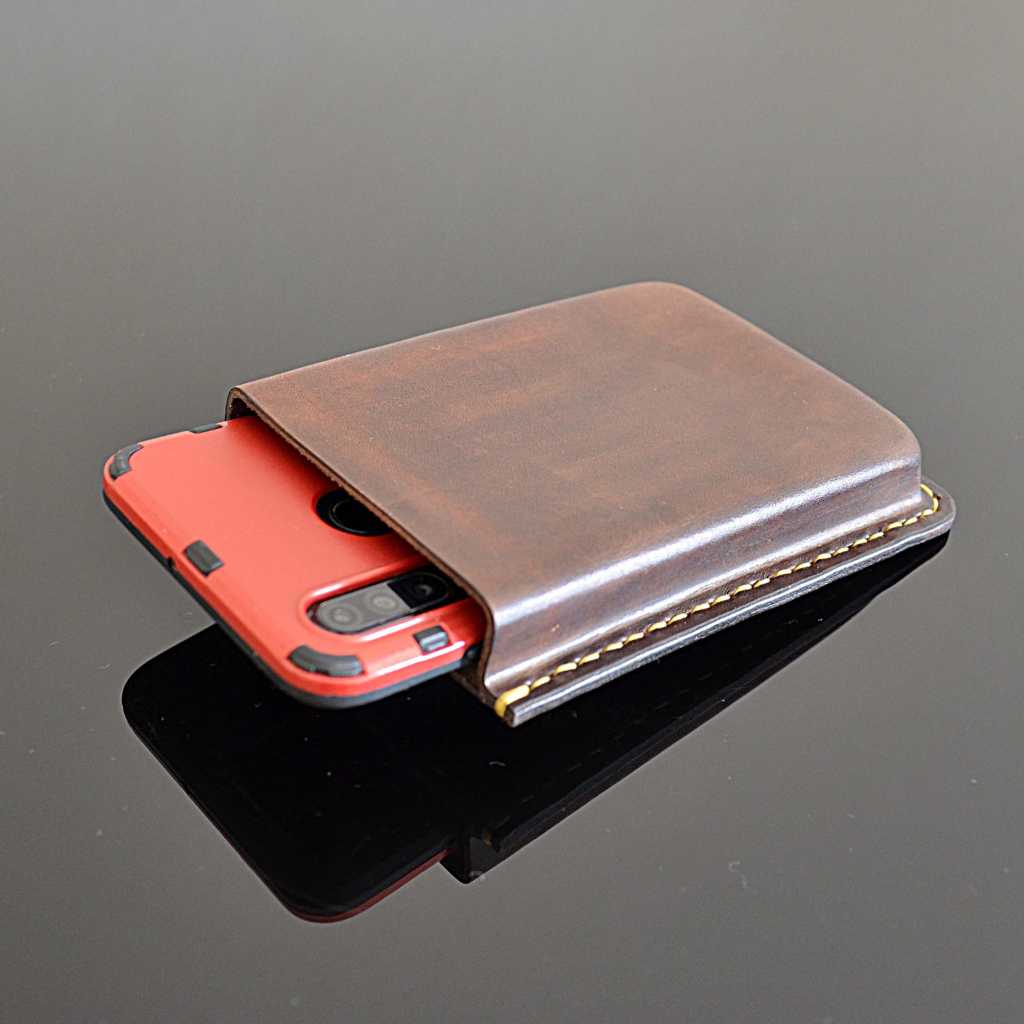 handmade custom made real leather phone case for iphone and galaxy phones