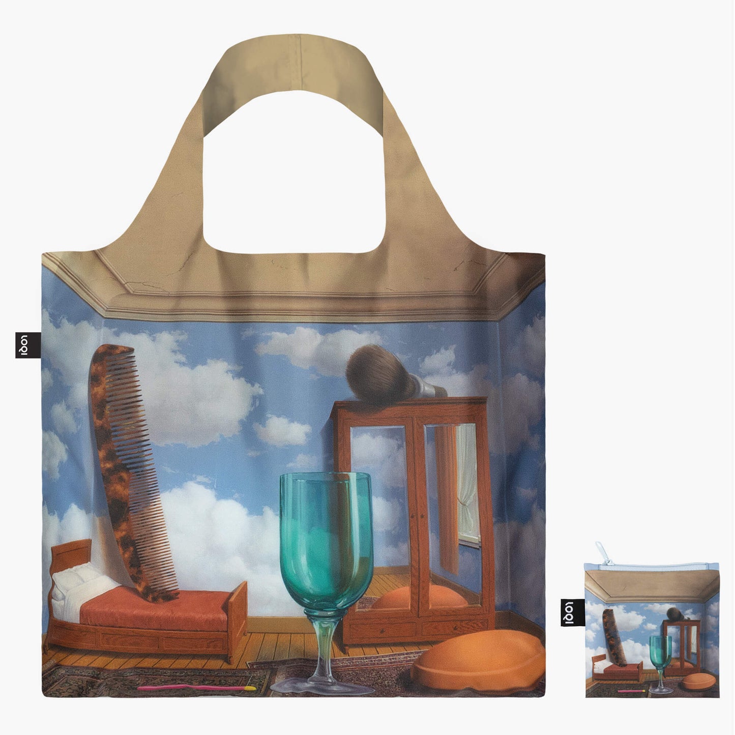 Rene Magritte Personal Values LOQI Foldable Tote Bag