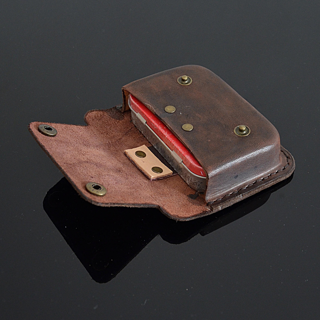 Leather Belt Pouch / Altoids Tin Pouch / Bushcraft Pouch / 