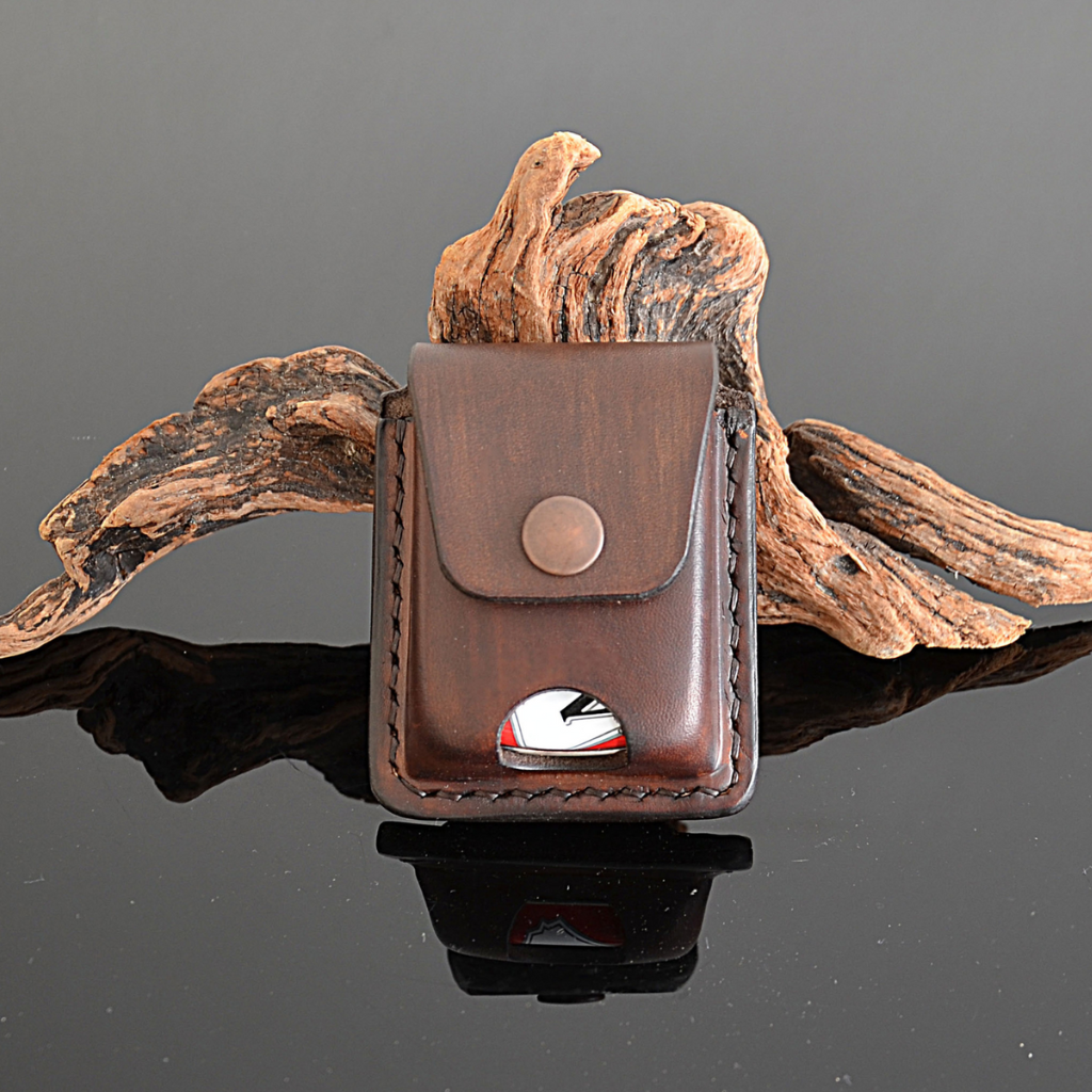 bushcraft leather belt pouch