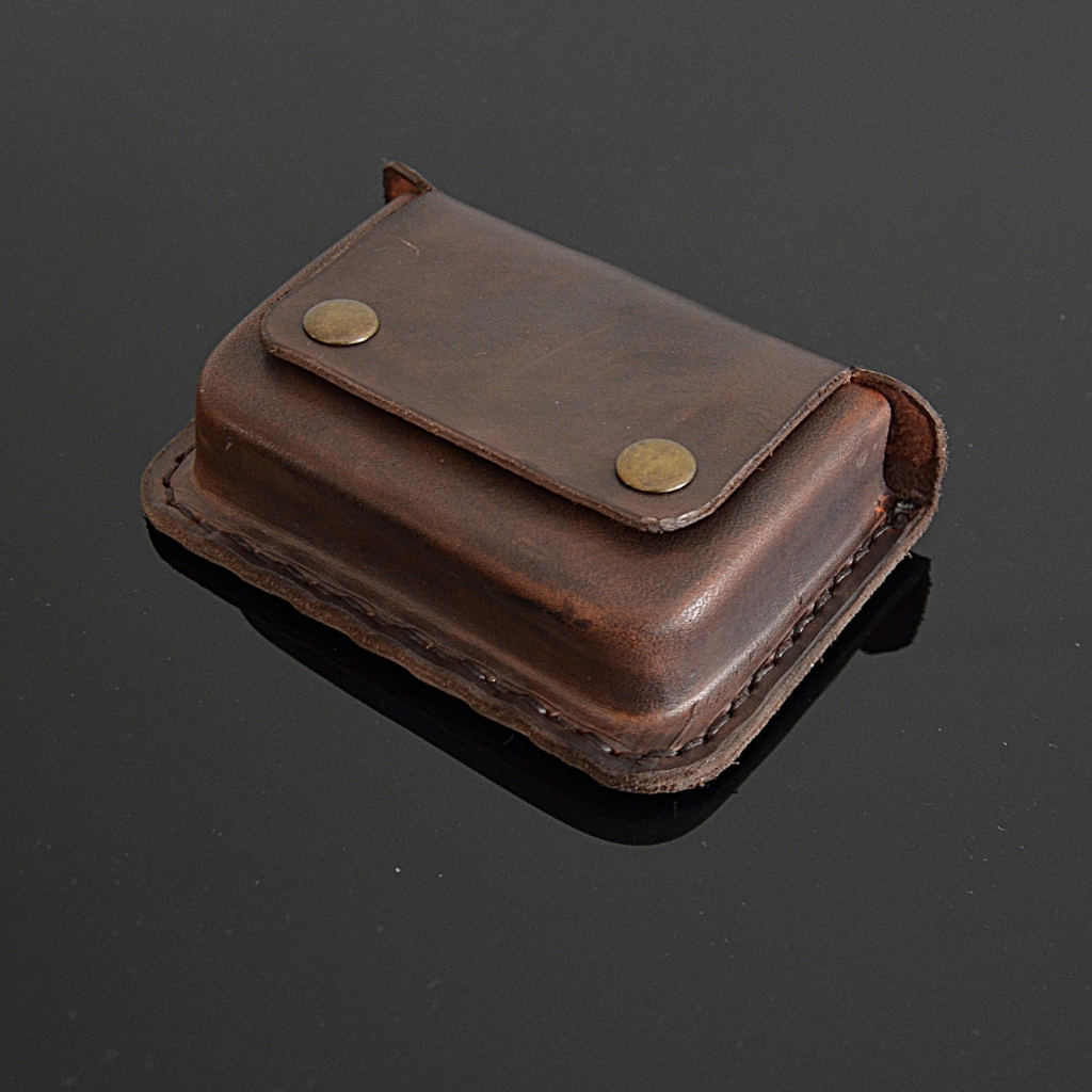 Leather Bushcraft Belt Pouch (Medium Brown)