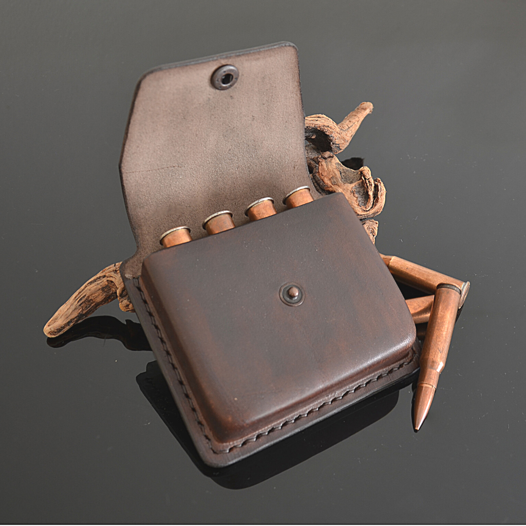 leather cartridge belt pouch