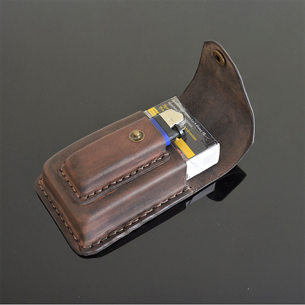 genuine leather cigarette case