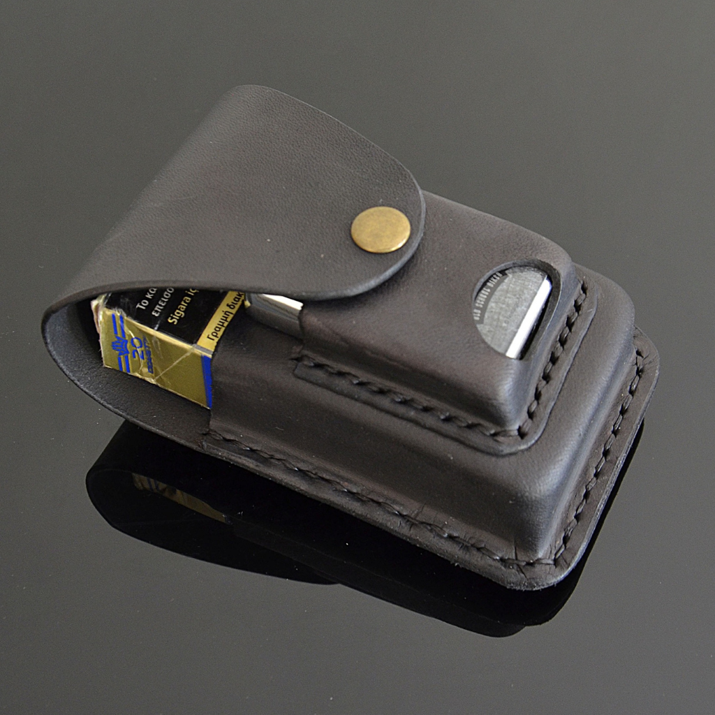 Handcrafted Genuine Leather Cigarette LIghter Case